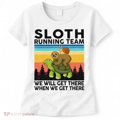 Funny Running Sloth Running Team Sloth Women's T-Shirt