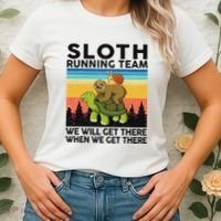 Funny Running Sloth Running Team Sloth Women's T-Shirt thumb 2