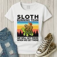 Funny Running Sloth Running Team Sloth Women's T-Shirt thumb 3