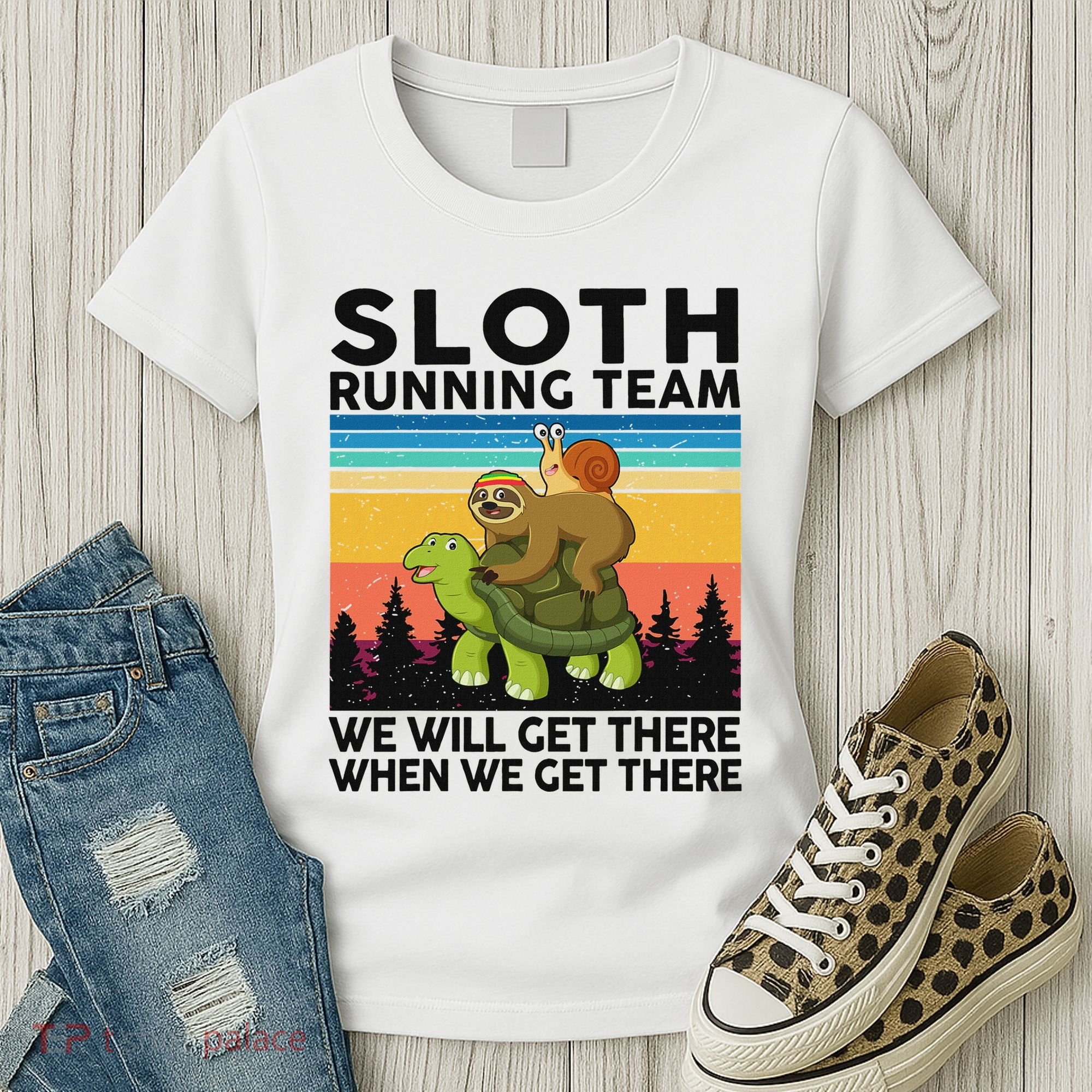 Funny Running Sloth Running Team Sloth Women's T-Shirt
