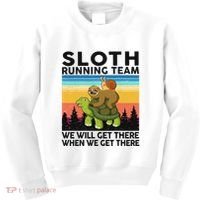 Funny Running Sloth Running Team Sloth Kids Sweatshirt thumb 0