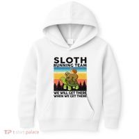 Funny Running Sloth Running Team Sloth Kids Hoodie thumb 0