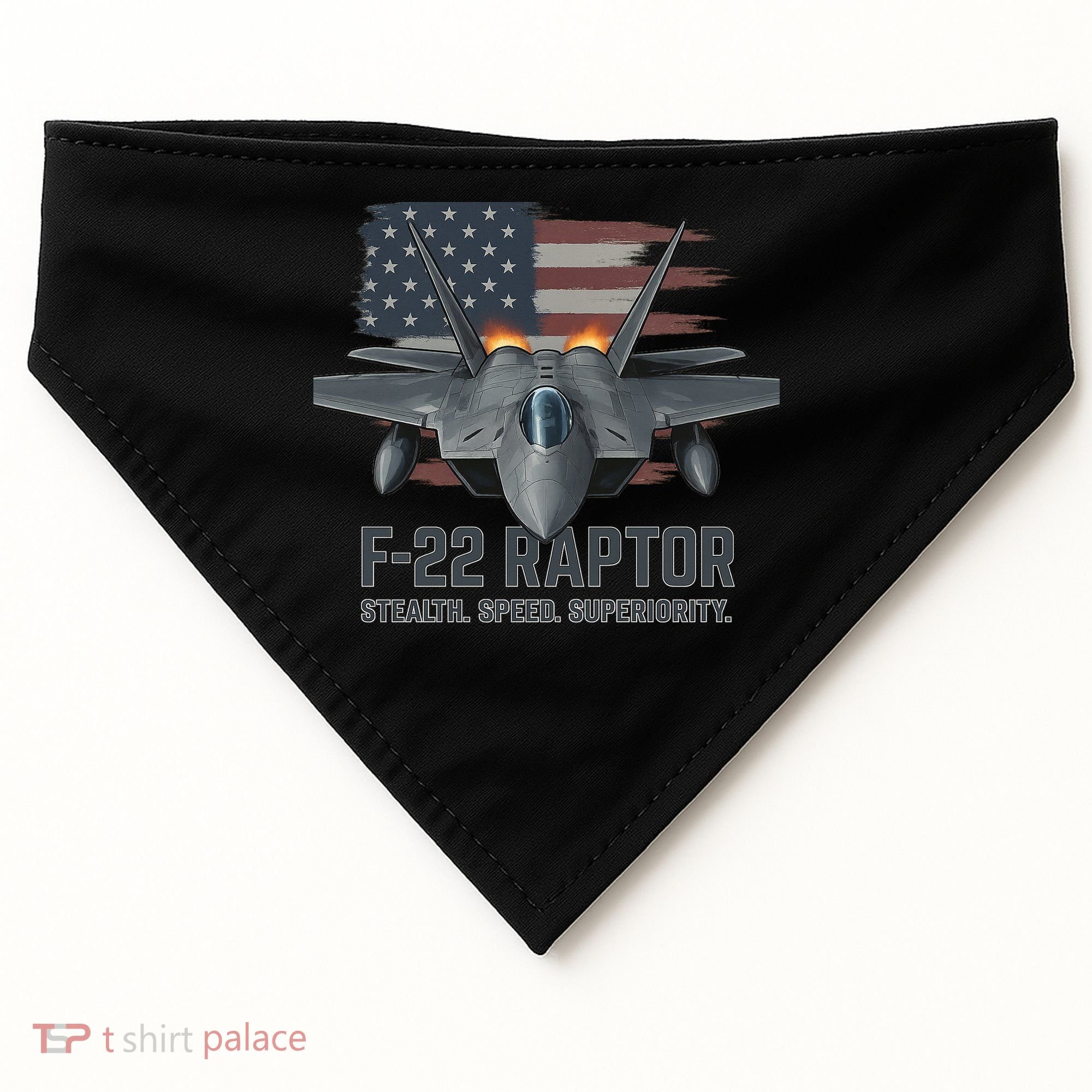 F-22 Raptor Stealth Speed Superiority USA-Made Doggie Bandana