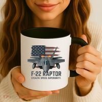 F-22 Raptor Stealth Speed Superiority Coffee Mug thumb 3