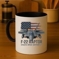 F-22 Raptor Stealth Speed Superiority Coffee Mug thumb 4