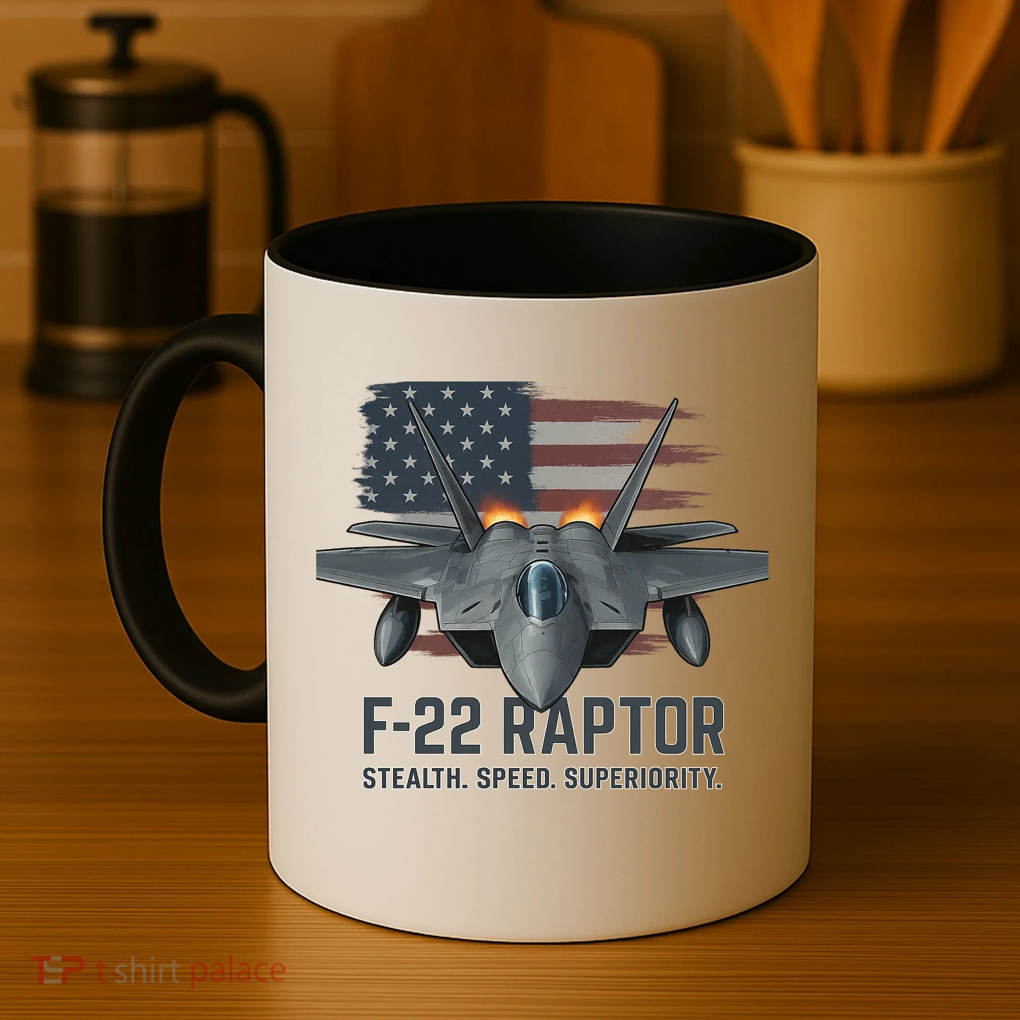 F-22 Raptor Stealth Speed Superiority Coffee Mug