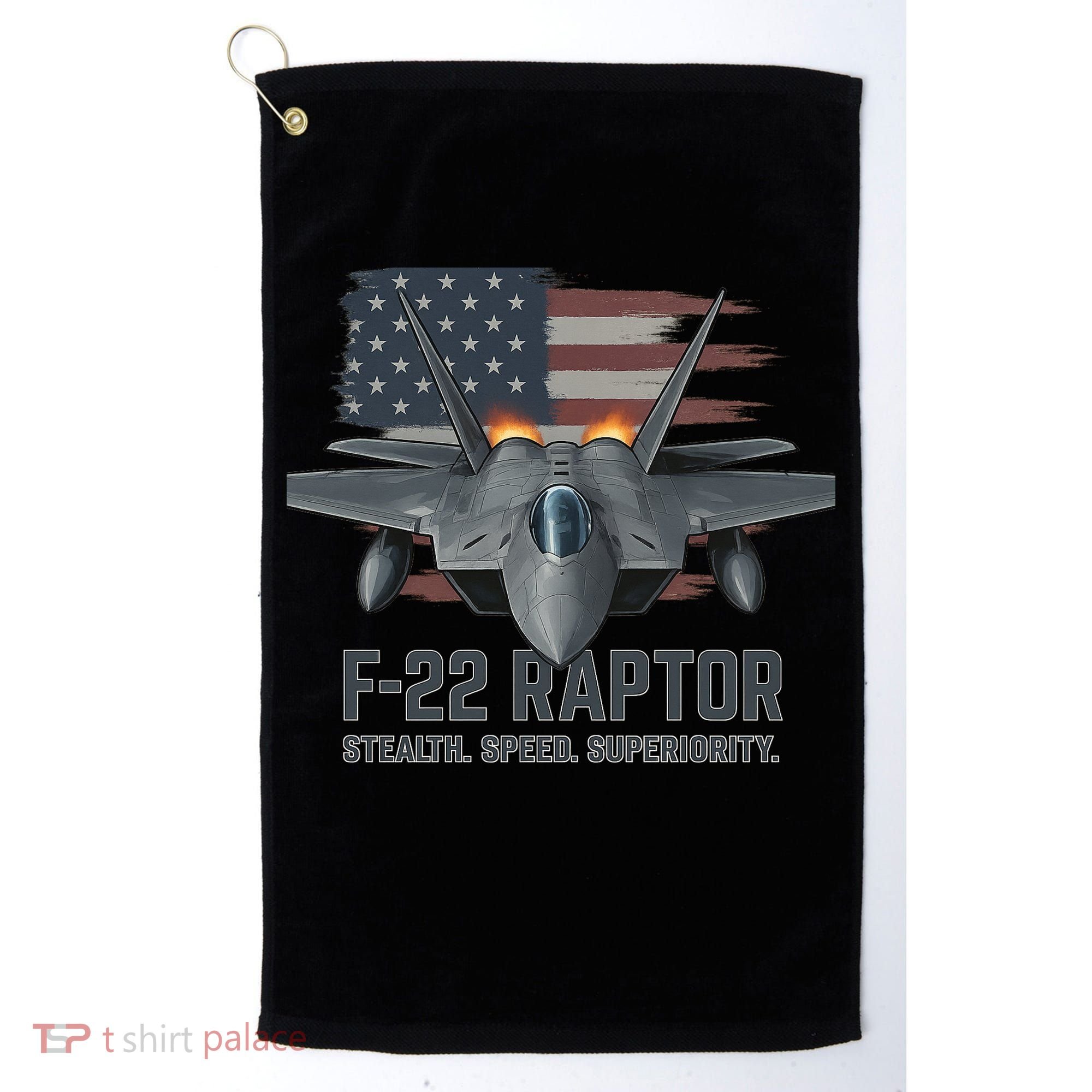 F-22 Raptor Stealth Speed Superiority Golf Towel