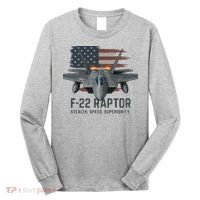 F-22 Raptor Stealth Speed Superiority Long Sleeve Shirt thumb 0