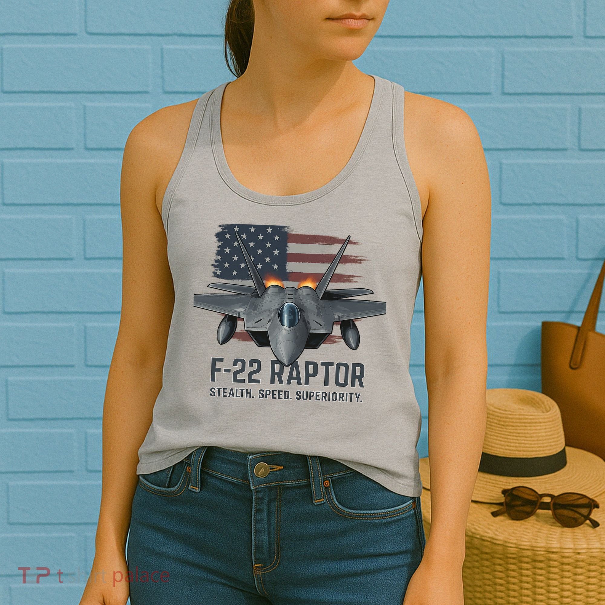 F-22 Raptor Stealth Speed Superiority Women's Tank Top
