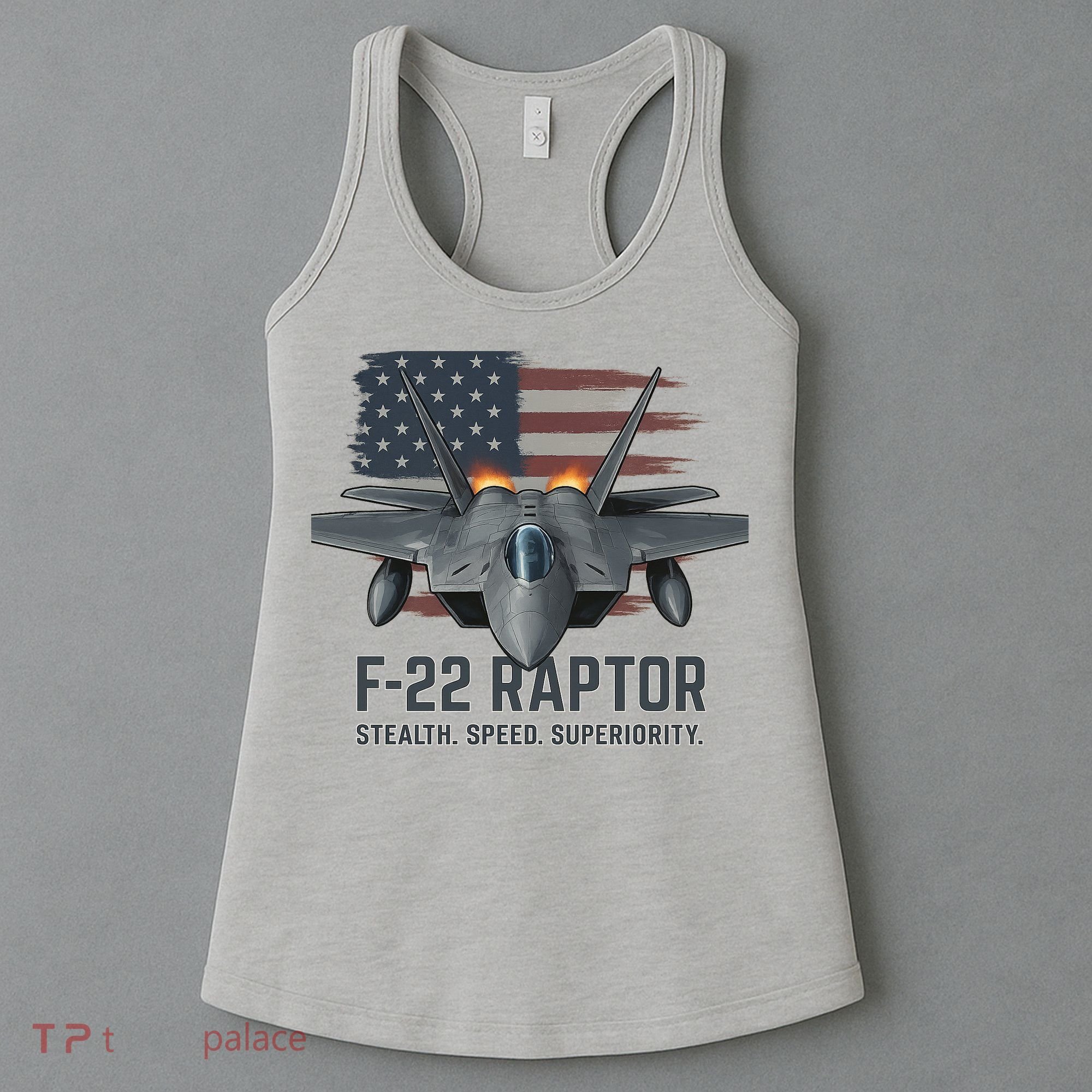 F-22 Raptor Stealth Speed Superiority Women's Tank Top