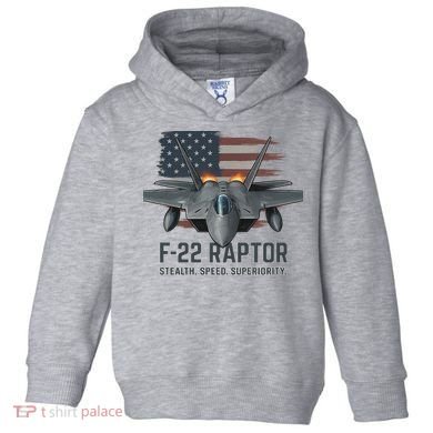 F-22 Raptor Stealth Speed Superiority Toddler Hoodie
