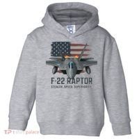 F-22 Raptor Stealth Speed Superiority Toddler Hoodie thumb 0