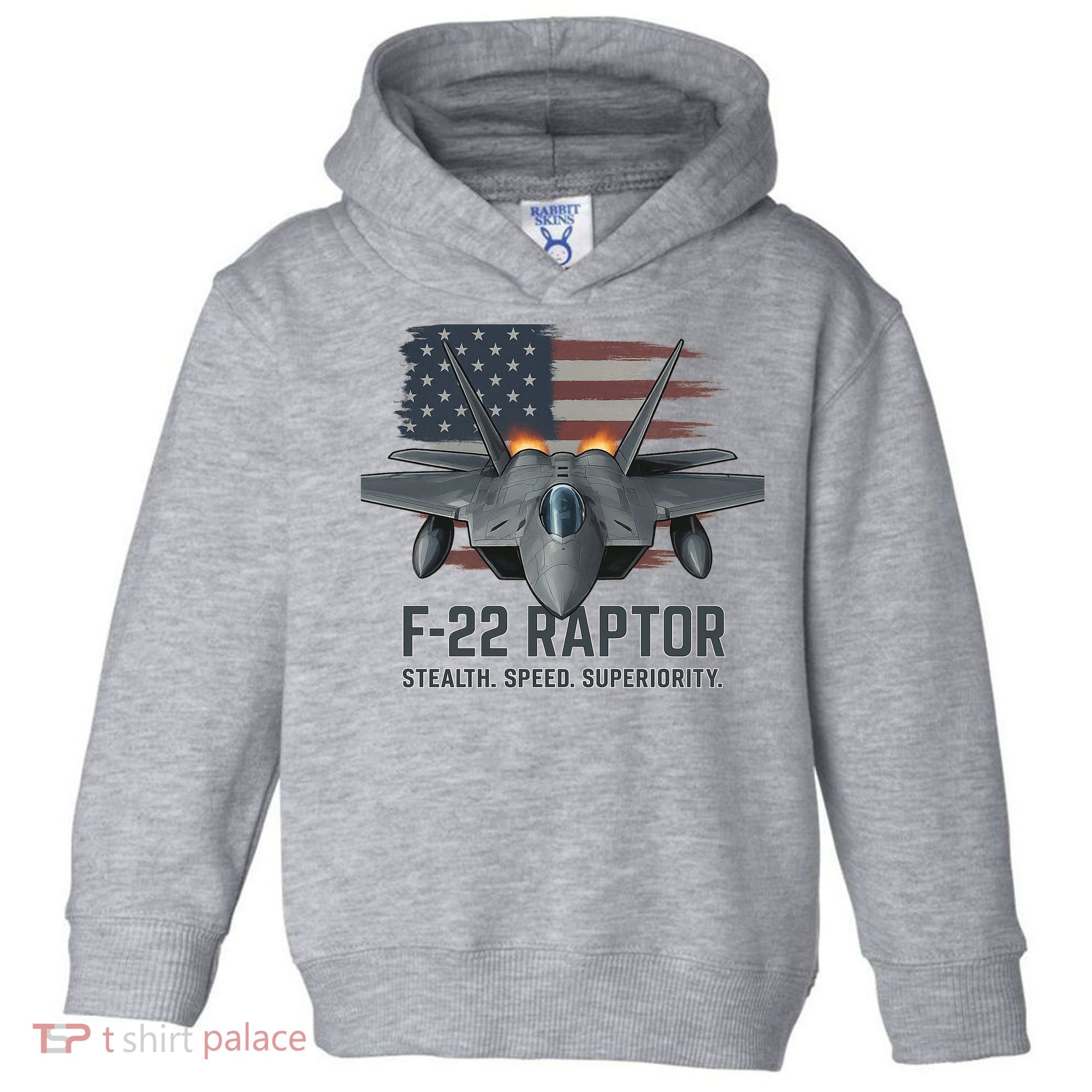 F-22 Raptor Stealth Speed Superiority Toddler Hoodie
