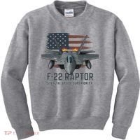 F-22 Raptor Stealth Speed Superiority Kids Sweatshirt thumb 0
