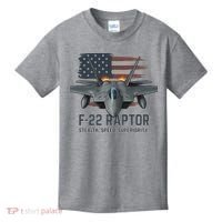 F-22 Raptor Stealth Speed Superiority Kids T-Shirt thumb 0