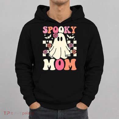 Family Retro Spooky Mom Groovy Halloween Ghost Costume Gift Hoodie
