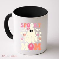 Family Retro Spooky Mom Groovy Halloween Ghost Costume Gift Coffee Mug thumb 0