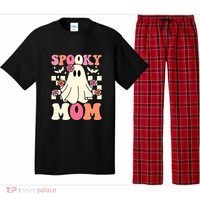Family Retro Spooky Mom Groovy Halloween Ghost Costume Gift Pajama Set thumb 0