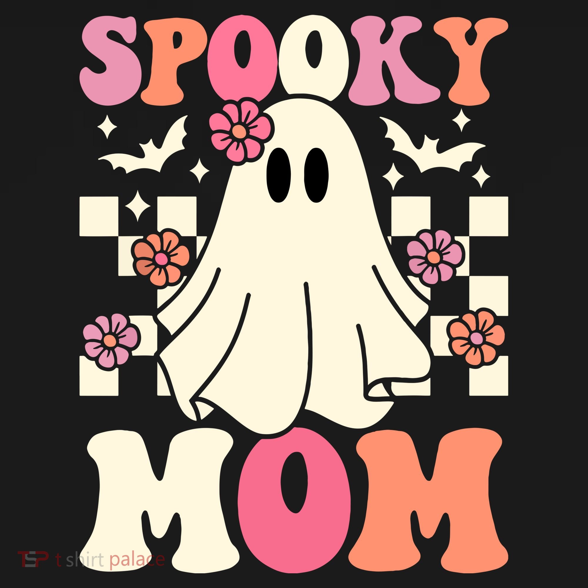 Family Retro Spooky Mom Groovy Halloween Ghost Costume Gift Visor