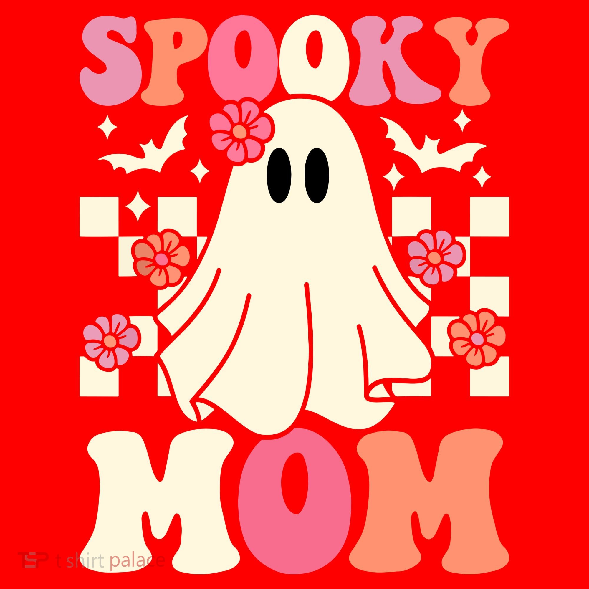 Family Retro Spooky Mom Groovy Halloween Ghost Costume Gift Santa Hat