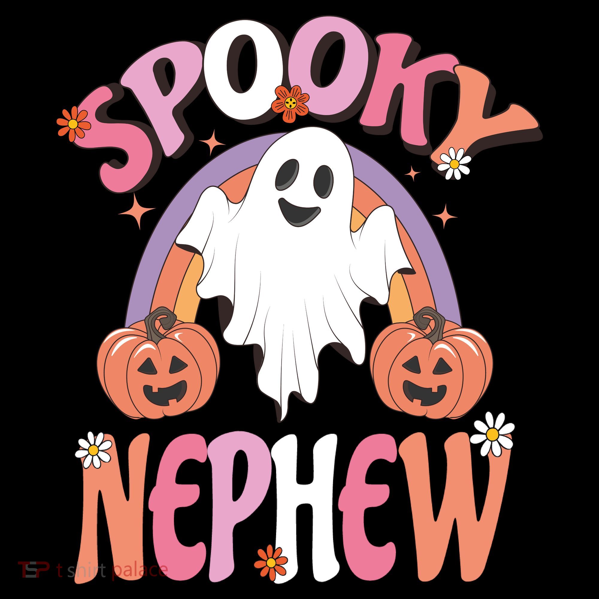 Family Retro Spooky Nephew Groovy Retro Halloween Ghost Costume Gift Coffee Mug