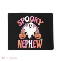Family Retro Spooky Nephew Groovy Retro Halloween Ghost Costume Gift Mousepad thumb 0