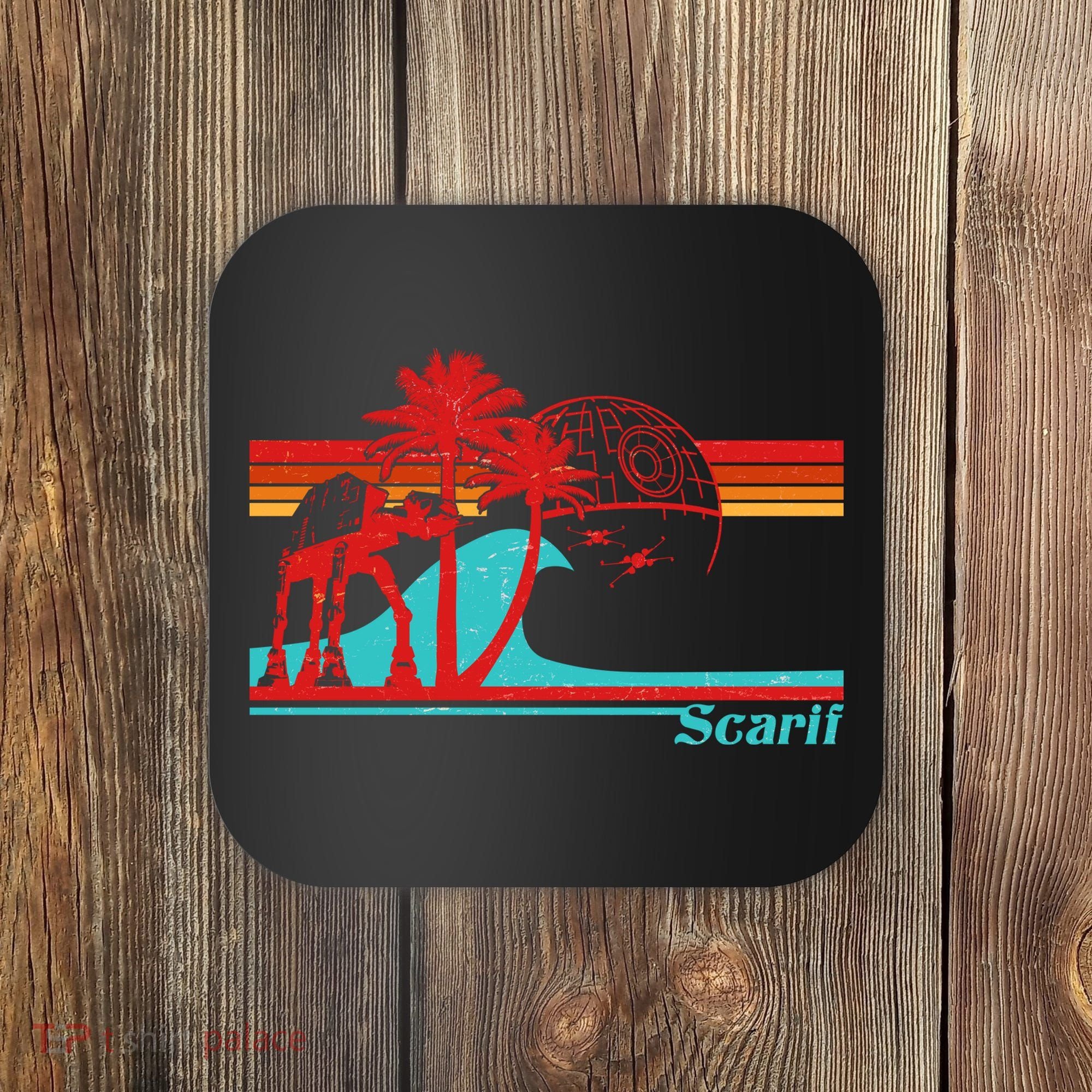 Funny Retro Scarif Summer Coaster