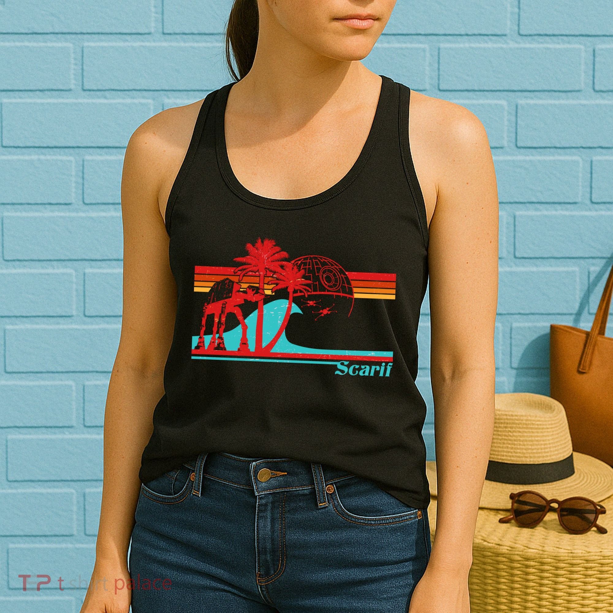 Funny Retro Scarif Summer Women's Tank Top