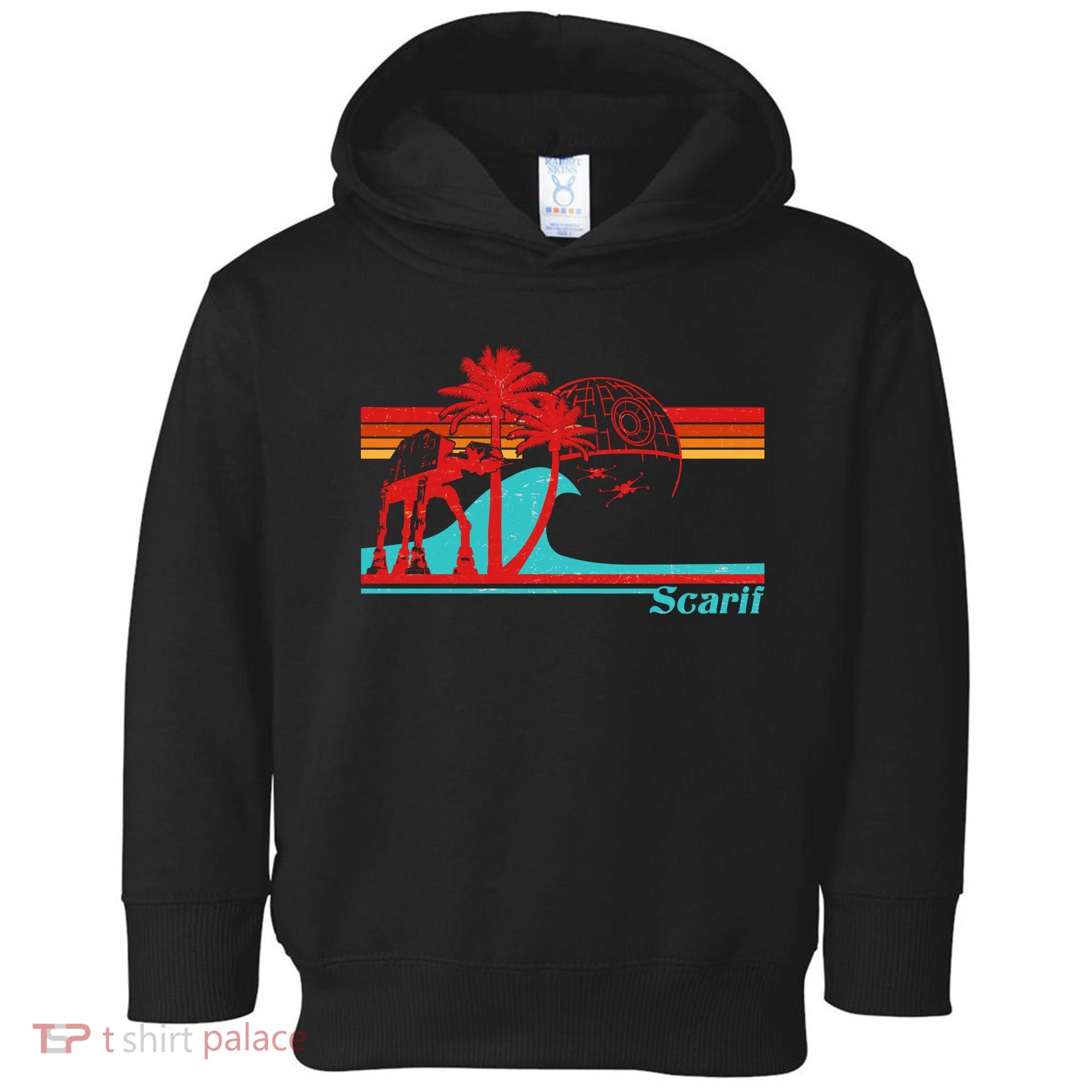 Funny Retro Scarif Summer Toddler Hoodie