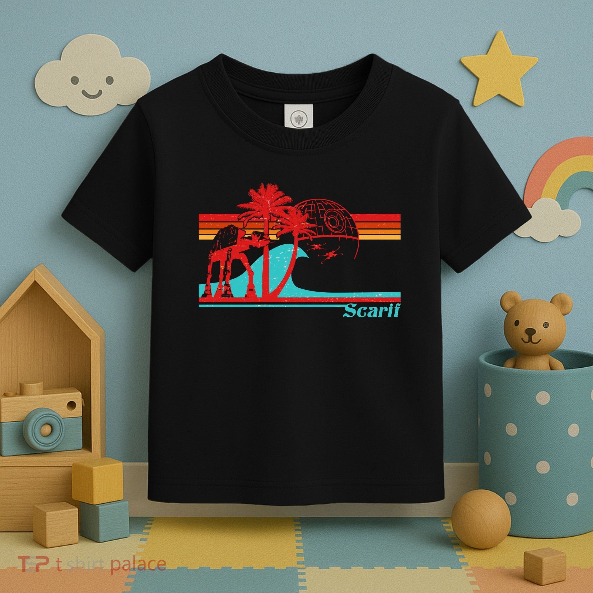 Funny Retro Scarif Summer Toddler T-Shirt