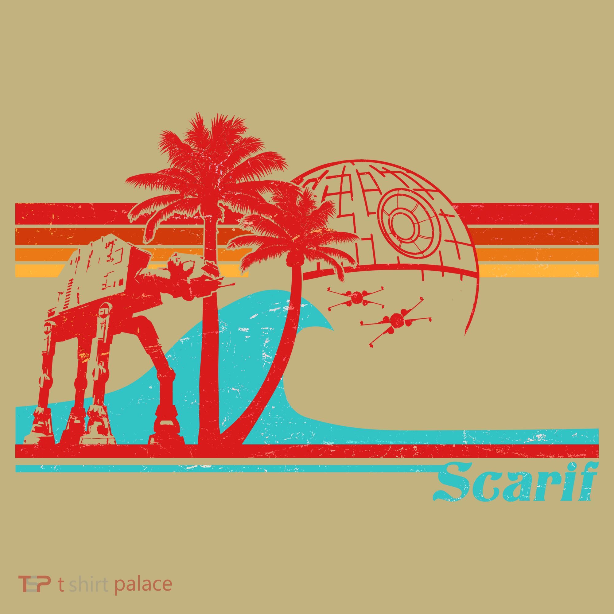 Funny Retro Scarif Summer Kids T-Shirt
