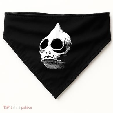 Funny Retro Sleestak Reptilian Skull Graphic USA-Made Doggie Bandana