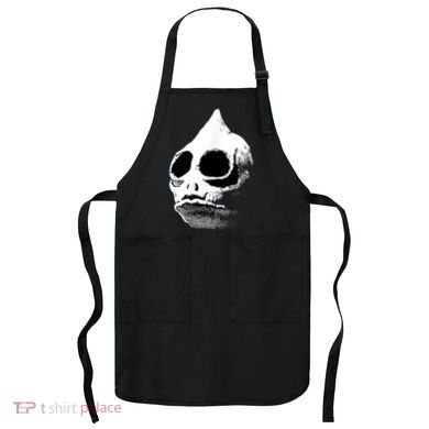 Funny Retro Sleestak Reptilian Skull Graphic Apron