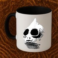 Funny Retro Sleestak Reptilian Skull Graphic Coffee Mug thumb 2