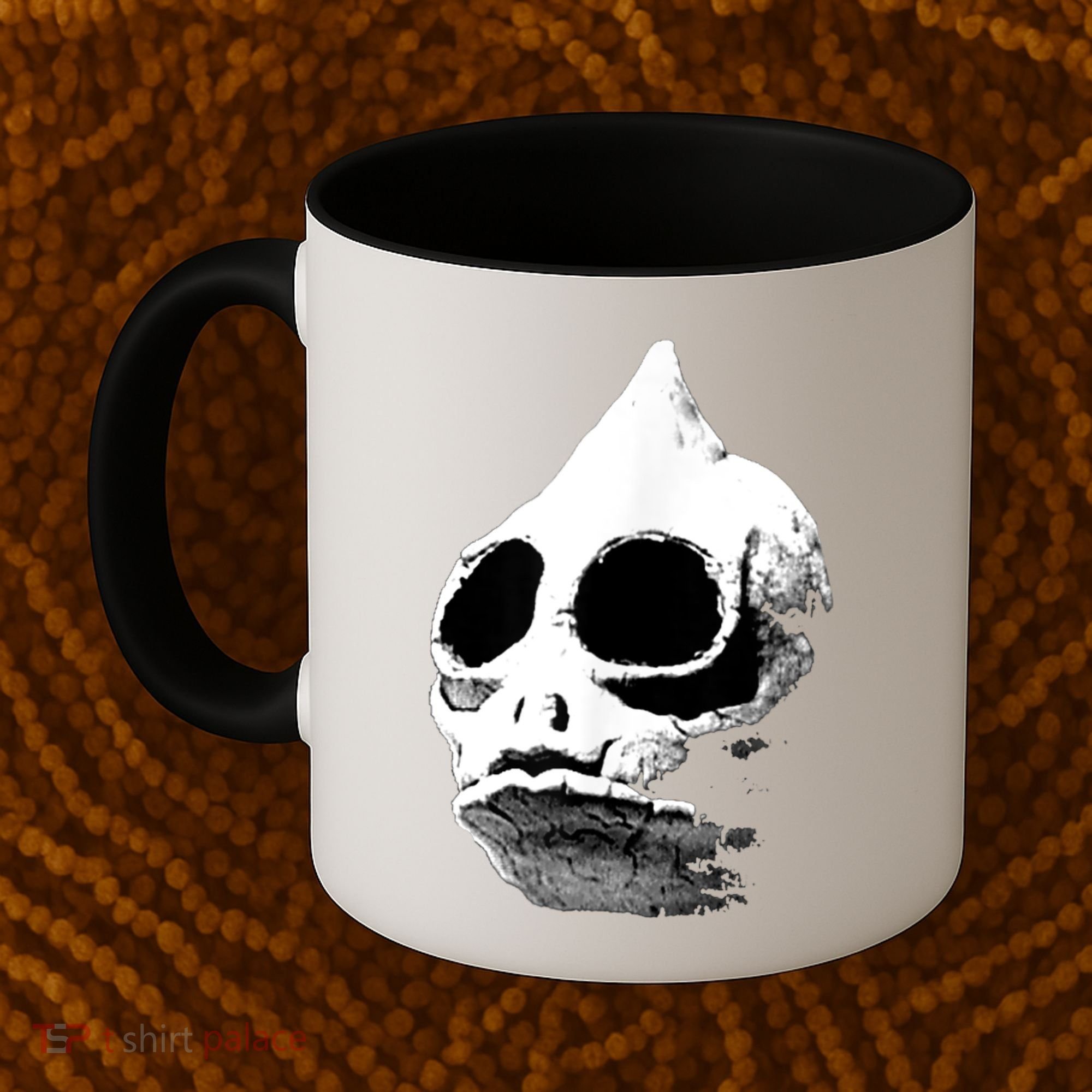 Funny Retro Sleestak Reptilian Skull Graphic Coffee Mug