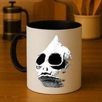 Funny Retro Sleestak Reptilian Skull Graphic Coffee Mug thumb 4