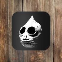Funny Retro Sleestak Reptilian Skull Graphic Coaster thumb 0