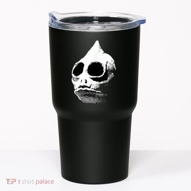 Funny Retro Sleestak Reptilian Skull Graphic Tumbler