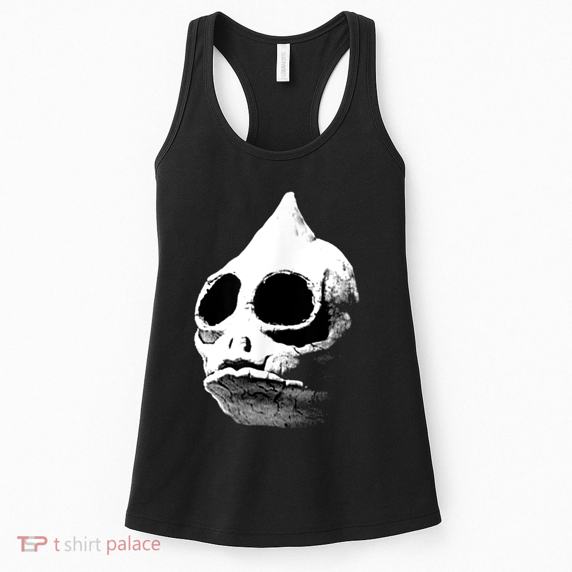Funny Retro Sleestak Reptilian Skull Graphic Women's Tank Top