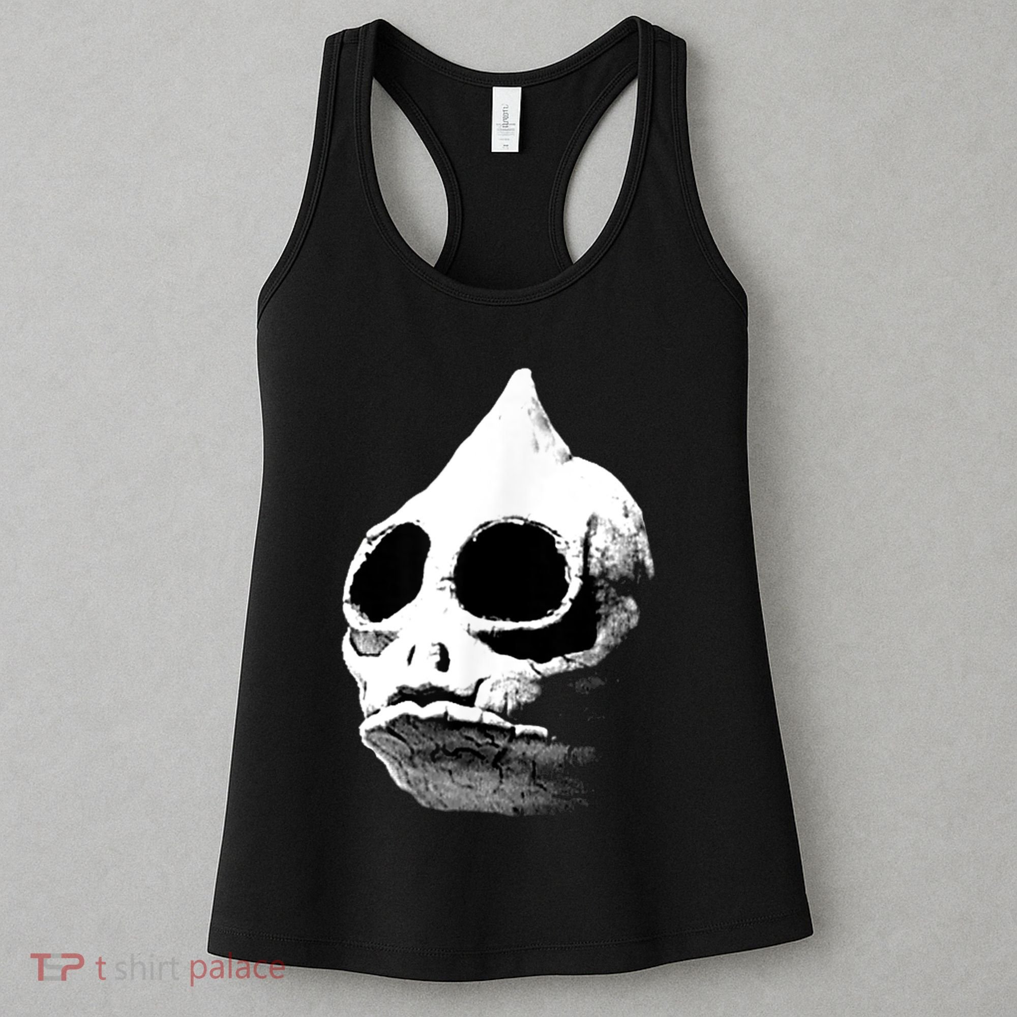 Funny Retro Sleestak Reptilian Skull Graphic Women's Tank Top