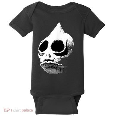Funny Retro Sleestak Reptilian Skull Graphic Baby Bodysuit