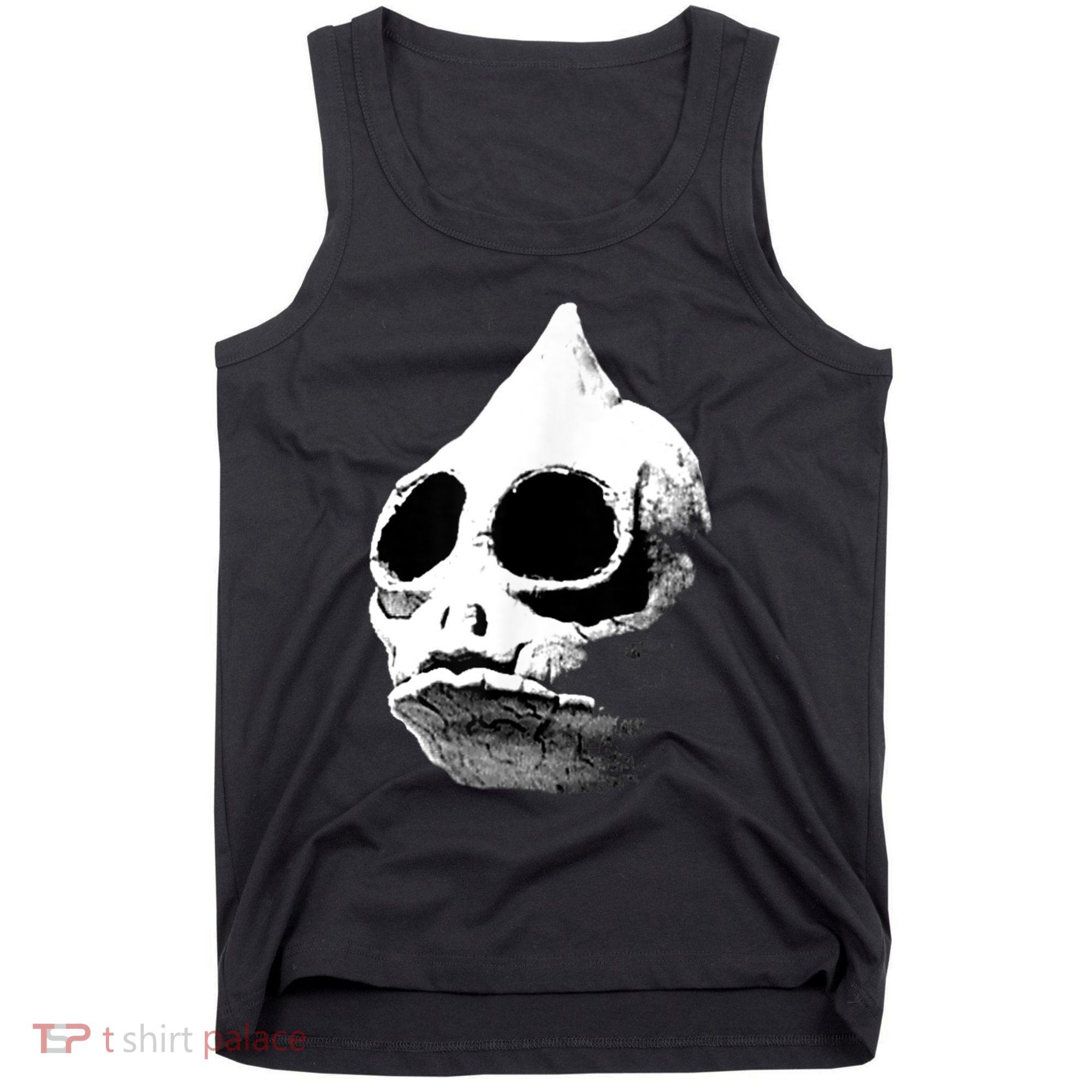 Funny Retro Sleestak Reptilian Skull Graphic Tank Top