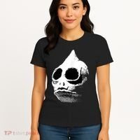 Funny Retro Sleestak Reptilian Skull Graphic Women's T-Shirt thumb 4