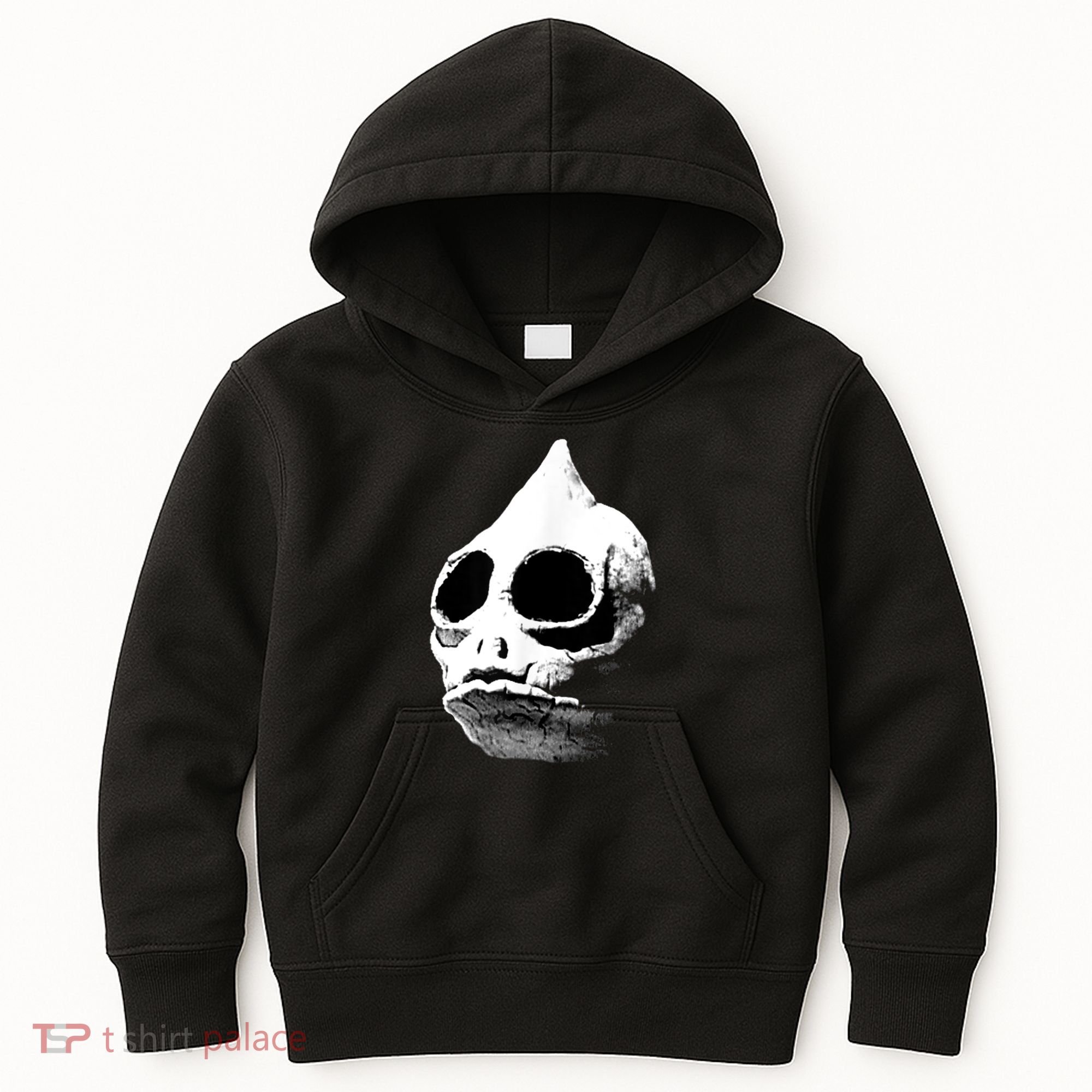 Funny Retro Sleestak Reptilian Skull Graphic Kids Hoodie