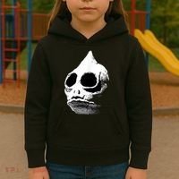 Funny Retro Sleestak Reptilian Skull Graphic Kids Hoodie thumb 3