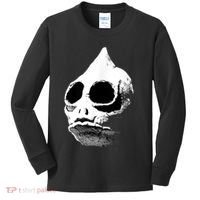 Funny Retro Sleestak Reptilian Skull Graphic Kids Long Sleeve Shirt thumb 0