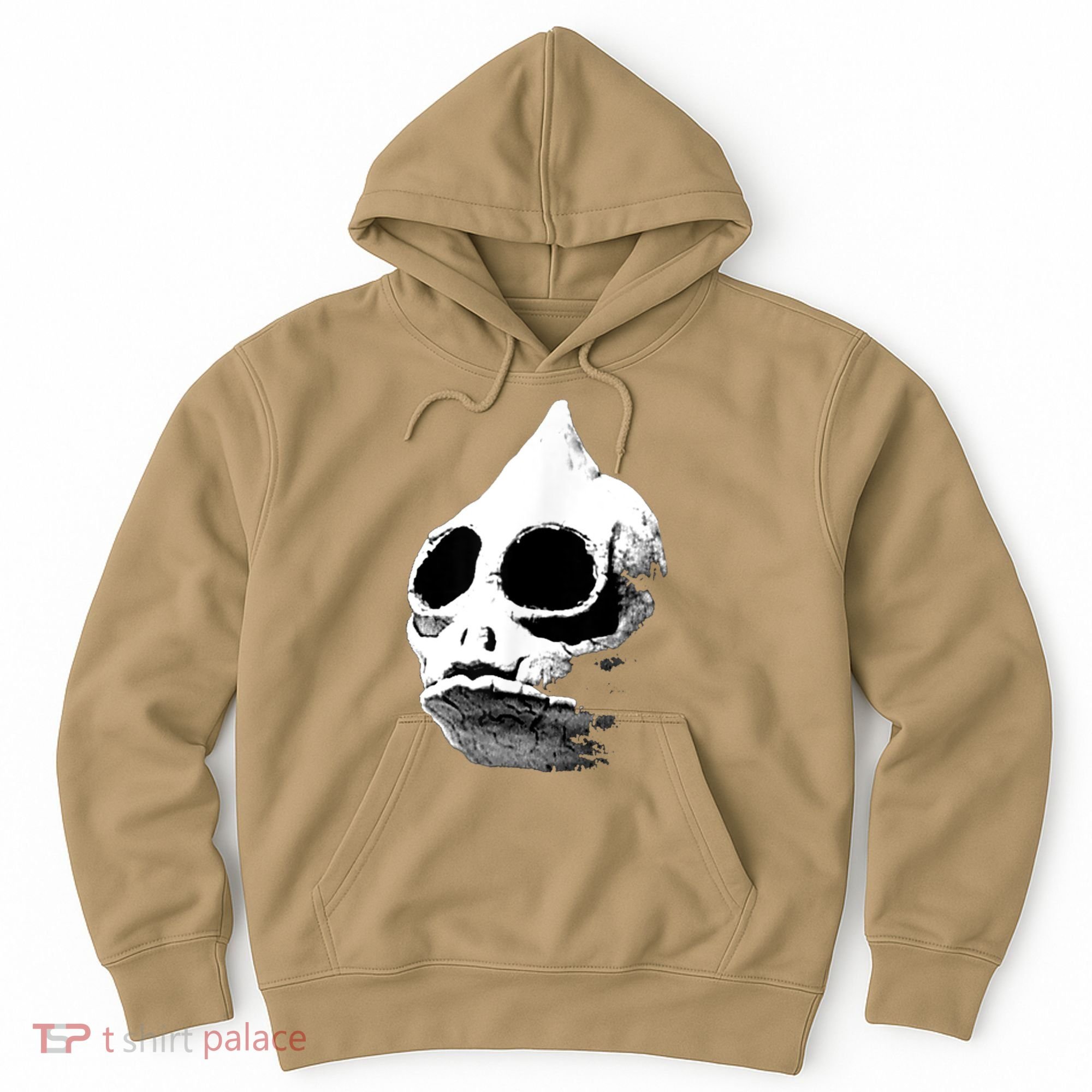 Funny Retro Sleestak Reptilian Skull Graphic Hoodie