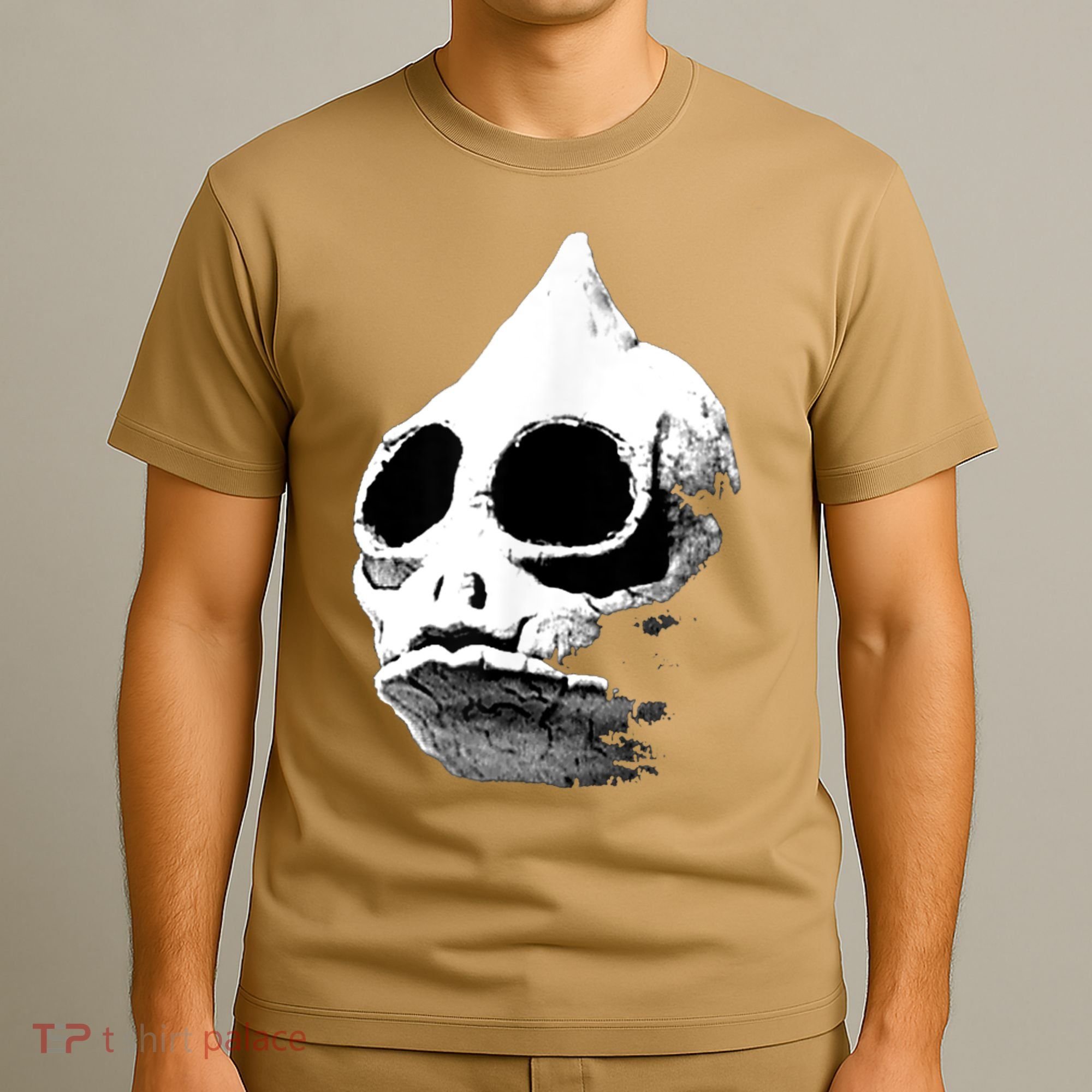Funny Retro Sleestak Reptilian Skull Graphic T-Shirt