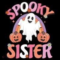 Family Retro Spooky Sister Groovy Retro Halloween Ghost Costume Gift Coffee Mug thumb 5