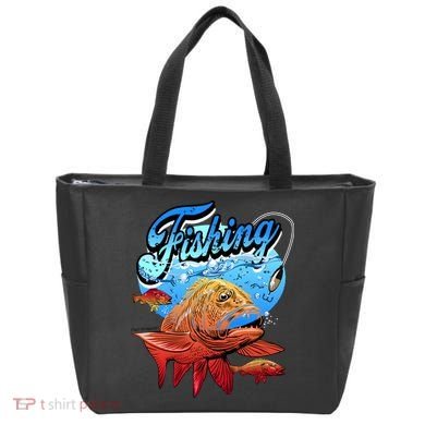 Fishing Red Snapper Tote Bag
